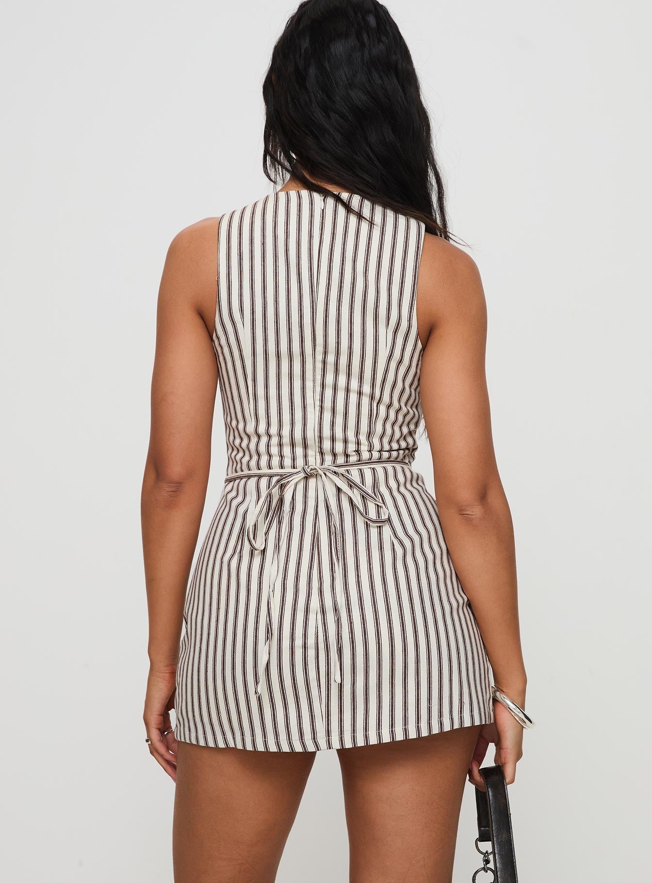 KYLIE – Black & White Satin Mini Dress