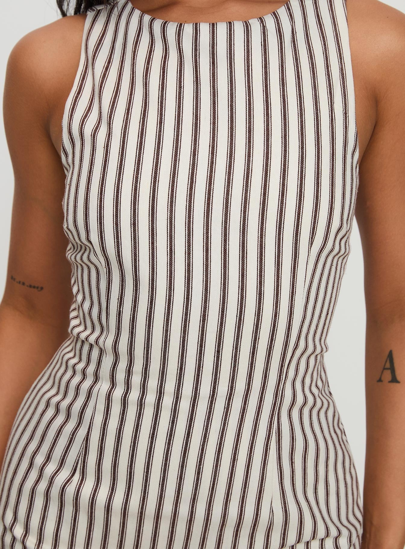 KYLIE – Black & White Satin Mini Dress