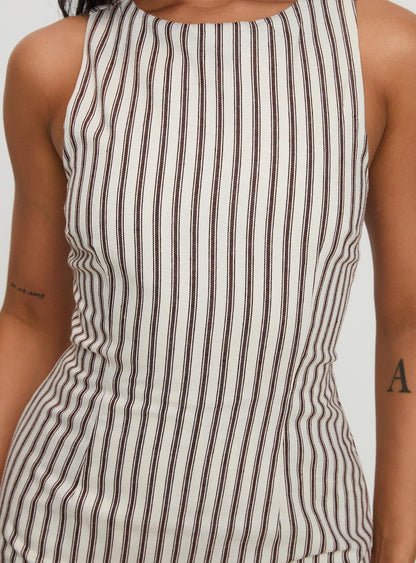 KYLIE – Black & White Satin Mini Dress